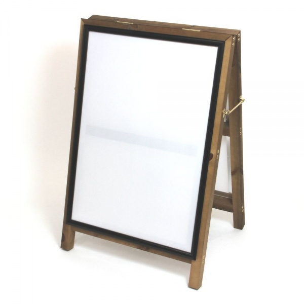 A1 Wooden Poster Holder A-boards - Dark Oak